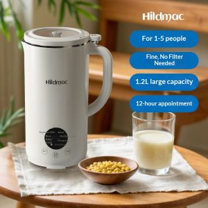 German Ximi Soy Milk Maker 1-5 Person Household Automatic Blender. No Cooking or Filtering Needed Quiet Operation 1.2L Large Capacity New Model.