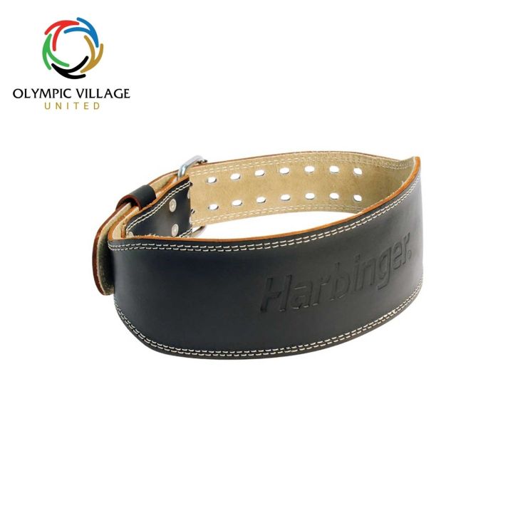 Harbinger Tapered Padded 6" Wide Lifting Belt 2 Pronged