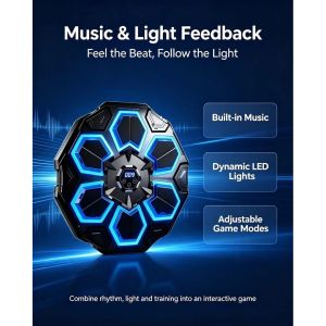 Smart Boxing Machine Bluetooth Dengan Muzik Percuma Set Lengkap Mesin Tinju Latihan Refleks & Kelajuan (3508)