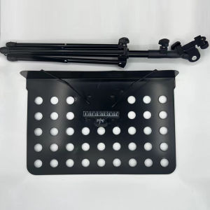 Black Portable Metal Music Stand Detachable Musical Instruments for Piano Violin Guitar Sheet Music