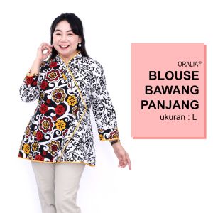 Atasan Batik Jumbo Wanita Blouse Big Size Wanita S-M-L-XL-2L-3L-4L-5L-6L-7L Model Big Blus Kantor Seragam Batik / Blus Formal Kerja Jumbo LD 140 / Pakaian Batik Kekinian Model Kerja Formal