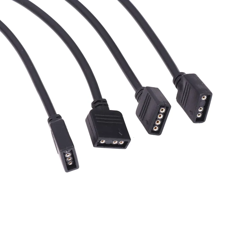 2PCS 5V ARGB Splitter Cable - 3-Pin Motherboard RGB Fan Extension Y Cable For PC Lighting