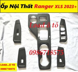 Ốp Nội Thất Vân Carbon Xe Ford Ranger 2026-26 Bản XLS Số Tự Động Cao Cấp Chất Liệu Nhựa ABS Giả Carbon Sẵn Keo Dán 3M