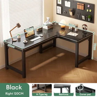 Global L-Shaped Office Table Computer Table Gaming Table Bearing 300KG Thickened Material Home Study Table