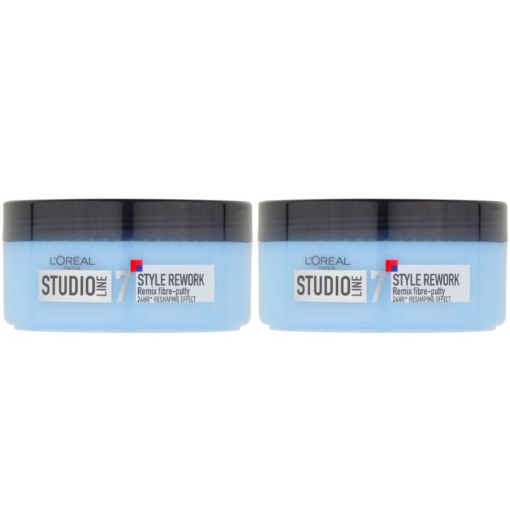 (BUNDLE OF 2) L'OREAL STUDIO LINE STYLE REWORK REMIX FIBREPUTTY 150ML