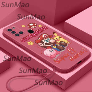 เคส Samsung A21S กล่องป้องกันสแควร์เต็มรูปแบบสำหรับกล้อง CHA28
