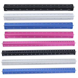 Architectural Scale Ruler Multi Color Aluminum Alloy Drafting Scale Tool 15cm/30cm Length For Architects And Artists