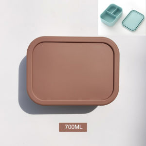 Microwaveable Lunch Box Bento Box Leak proof Food Storage Box Silicone Round Box SG Stock