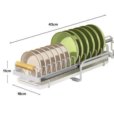 🇸🇬NestHome🇸🇬 TORSTEN Pull-Out Tableware Storage Rack - Storage Shelve / Shelf Organizer / Rack