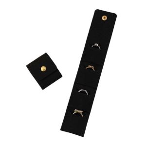 SCXXCXVVBB Small Mini Jewelry Display Bag Foldable Microfiber Velvet Necklace Ring Packing Bag Fashion Container Earrings Organizer Women