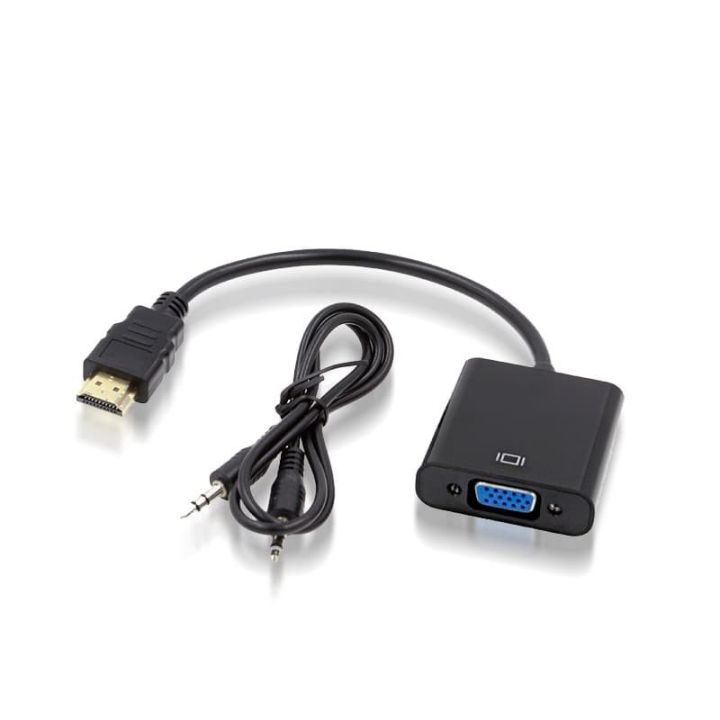 Kabel Konversi HDMI to VGA Kabel Konektor Komputer Conversion