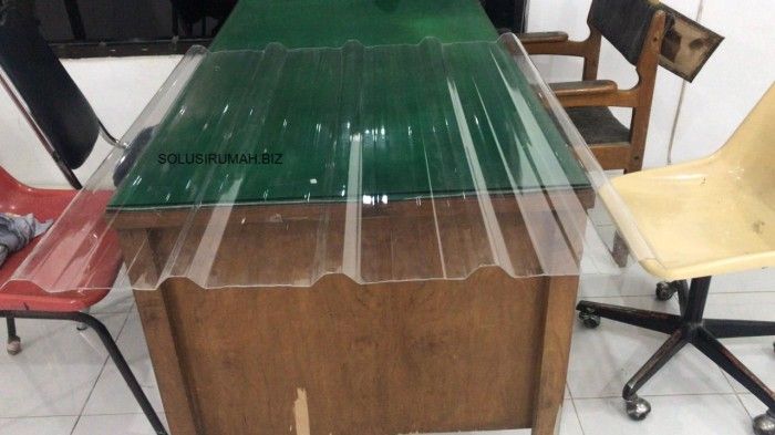 1M SPANDEK KR5 + peti TEBAL 1MM BENING PET TRIMDEK TRANSPARANT 1METER 1 M spandek atap transparant transparan clear kr 5 trimdeck ATAP CLEAR