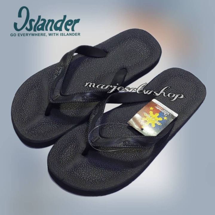 ISLANDER for Mens NAUTICA Black Unisex Casual Rubber Sandals