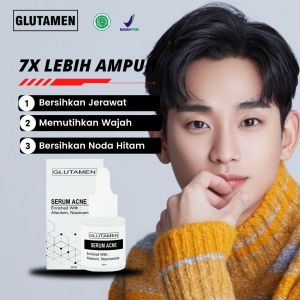 PROMO Serum Glutamen Skincare Pria skincare buat cowok serum pemutih kulit wajah pria serum perawatan wajah produk kecantikan wajah glowing serum penghilang jerawat pemutih kulit wajah pria permanen cepat