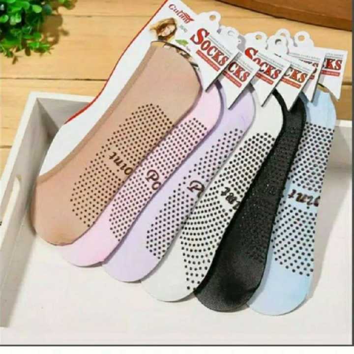 Kaos%20Kaki%20Wanita%20Invisible%20Balet%20Pendek%20Di%20bawah%20Mata%20Kaki%20Anti%20Slip,%20Allsize%20Dewasa%20-%20Image%203