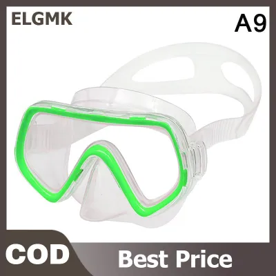 ELGMK Diving Mask Waterproof Swimming Goggles Panoramic HD For Adult Youth Silicone Skirt Anti-Fog With Nose Cover Swimming Equipment