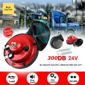 SEPASANG Klakson Keong Keras 24Volt / Horn Keong 24V klakson TRUK BUS 24v TERMURAH KLAKSON KEONG 24 VOLT TRUK BUS TMC TELAKSON TLAKSON KELAKSON READY ORIGINAL DENGAN RELAY