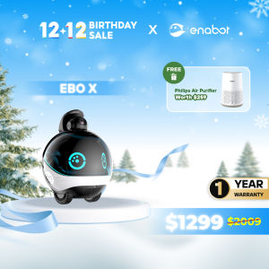 [Official Store] Enabot EBO X Smart Home Companion Robot with Alexa Built-in CCTV Camera