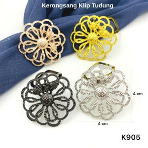 ZK Jewellery Klip Tudung Bawal Muslimah Scarf Buckle Clip Ring Tudung clip Brooch Hijab (6 Pilihan)