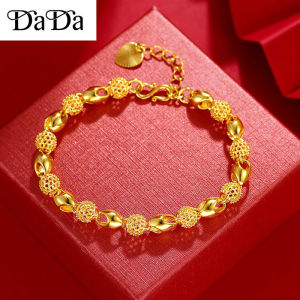 Original 916 Gold Bracelet Womens Love Transfer Bead Bracelet Birthday Wedding Engagement Gift Jewelry