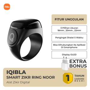 iQibla Zikr Smart Ring NOOR N01 Cincin Tasbih Muslim Digital