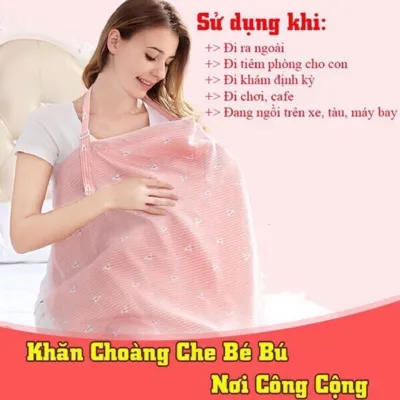 Khăn Choàng Cho Bé Bú Khăn Choàng Che Nắng Khăn Choàng Cho Trẻ Sơ Sinh