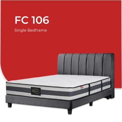 (BED FRAME ONLY) Goodnite FC106 Headboard+ 6inch 4PVC Divan (More Color Option)