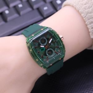 JJAM VIRAL JAM TANGAN WANITA RUBBER HUSH PUPPIES SEGI CHRONO TANGGAL AKTIF
