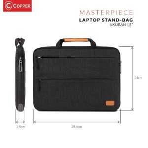 COPPER Masterpiece Standbag Laptop 13 dan 15.4 inch Tas Laptop Waterproof