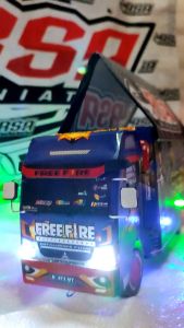 Truk Oleng Motif Frrefire Ukuran Jumbo P45Cm warna biru