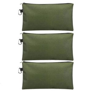 3Pcs Tool Pouch Zipper Bag Small Tool Bag Multipurpose Storage Pouch Heavy Duty Flat Bottom Tool Bag Organizer Replace
