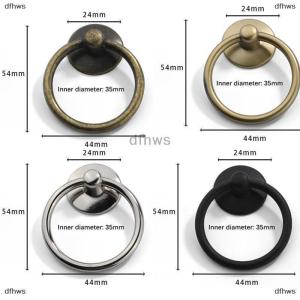 [COD] dfhws 2Pc Vintage Round Ring Furniture Door Pull Handle Alloy Cabinet Dresser Drawer Knobs Handle