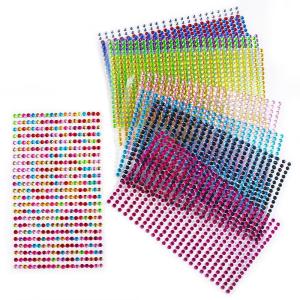 3-6mm Glitter Diamond Face Jewels Eyeshadow Stickers Self Adhesive Face Body Art Tattoo Eyebrow Diamond Nail Stickers Decoration H260729
