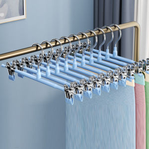 【SG Seller】Strong Pants Hanger with Clip Socks Hanger Peg Hanger Clothes Rack Hangers Windproof Skirt Hanger with Clips