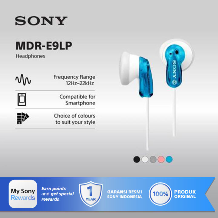 Sony MDR-E9LP Earphone E9LP E9 Blue Lazada Indonesia