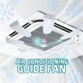 Universal 360° Rotating Central Aircon Deflector Fan Anti Direct Blow Wind Guide Fan. 
