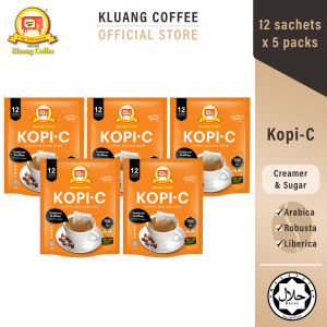 Kluang Coffee Cap Televisyen Kopi-C (12 individual sachets x 5 pack) Kopi C Kluang Cap TV