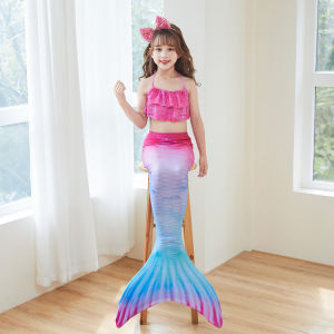 3-15Y Old Childrens Costume Mermaid Tail Outfit Swimwear Set 3pc/2pc Bikini & Tail  Party Costume Swimsuit Mermaid Outfit for Kids Girls