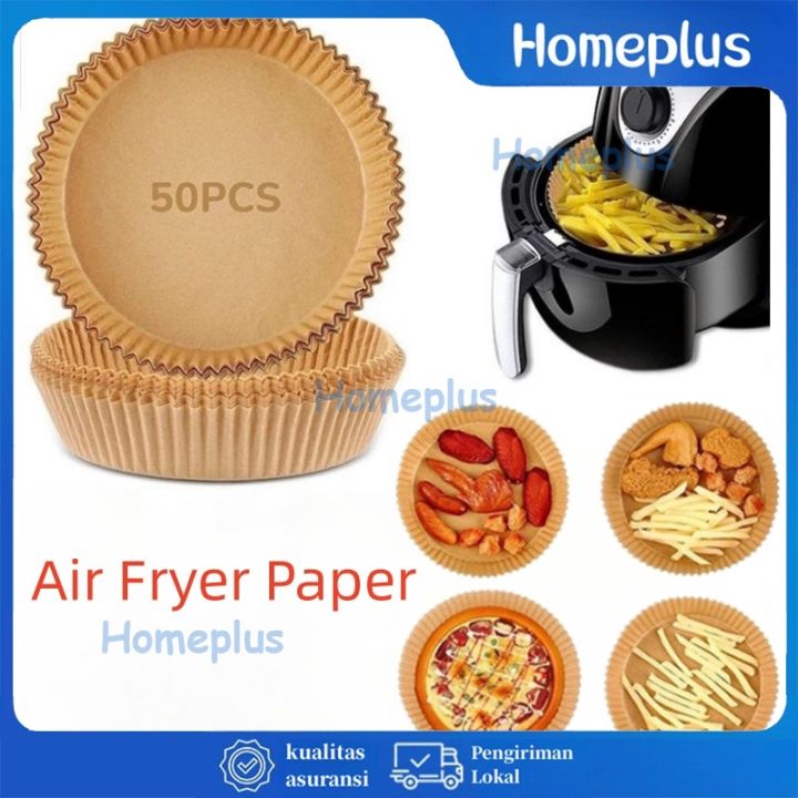 Homeplus Air Fryer Paper Pcs Kertas Alas Airfryer Anti Lengket Baking Paper Alas Tahan Minyak