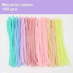 100Pcs Colorful Chenille Stems Pipe Cleaners Assorted Colours For Arts DIY for Craft Handicraft-COZII