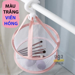 Túi Lưới Phơi Quần Áo Móc Treo Giỏ Phơi Gối Túi Vải Đựng ĐồTúi Treo