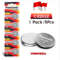 ของแท้ CR2032 ถ่านกระดุม Panasonic รุ่น CR2032 / CR2025 / CR2016 / CR1632 / CR1620 / CR1616 / CR1220 3V Lithium Battery พร้อมส่ง (1 Pack มี 5 pcs). 