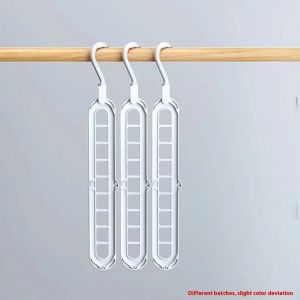 STAR FRUIT⭐ไม้แขวนเสื้ออเนกประสงค์9รูสำหรับใช้ในบ้านประหยัดพื้นที่ราวตาก