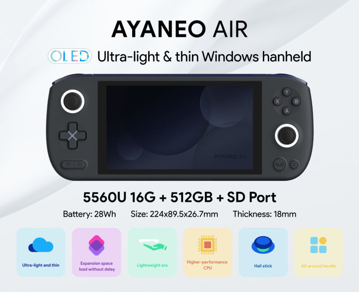 【ポイント5倍】AYANEO AIR 16GB 512GB Ryzen5 5560U Nintendo Switch