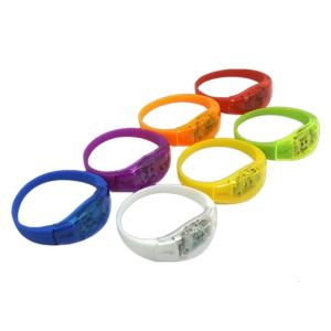 LED Glow Bracelet Light Up Wristband Flashing Sports Wristband Party Supplies for Music Concert Christmas Halloween