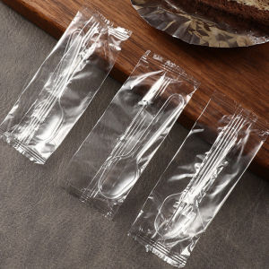 100/500pcs Mini Clear Plastic Spoons Pudding Spoon Disposable Dessert Spoon Ice Cream Jelly Spoon