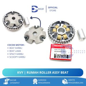 KVY RUMAH ROLLER ASSY SET KOMPLIT BEAT KARBU / SPACY KARBU / SCOOPY KARBU / ROLER / KIRIAN CVT