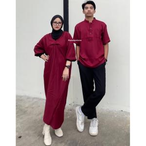BAJU COUPLE KELUARGA MUSLIM TERBARU/KAFTAN GAMIS MEWAH ELEGAN/BAJU KAFTAN COUPLE/KAFTAN ANAK/KOKO ANAK/BAJU SERIMBIT