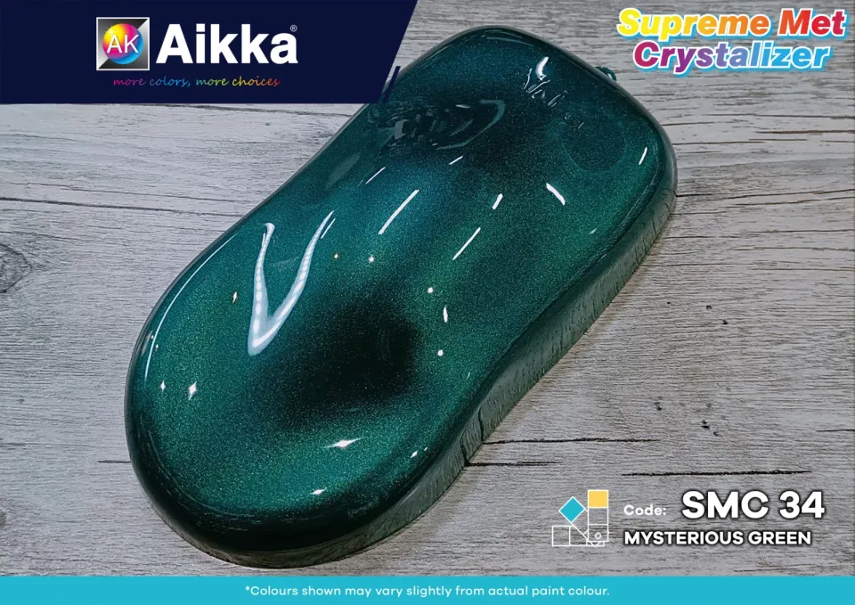 AIKKA SMC34 MYSTERIOUS GREEN SUPREME MET CRYSTALIZER 2K CAR PAINT