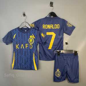 COD Jersey Bola Anak Al Nassr Navy Usia 6 Bulan-15 Tahun Jersey Anak Termurah